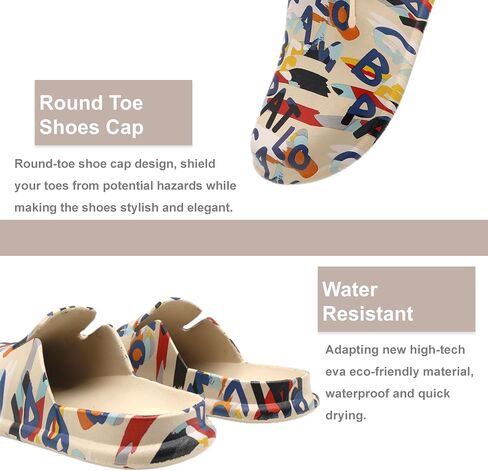 Meetinspace Women Men Unisex EVA Clogs Dupes Wide Round Toe Mules Lightweight Comfortable House Slipper Couples Slip On Shoes in Saudi Arabia