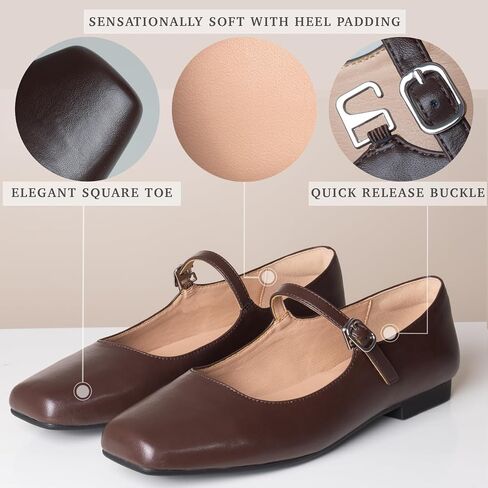 WONDERWAY Women Mary Jane Shoes,Ballet Flats for Women,Closed Toe Dress Shoe in Saudi Arabia