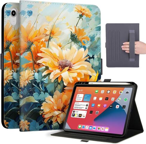 حافظة لجهاز iPad 10th Gen مقاس 10.9 بوصة مع حامل أقلام، وغطاء ذكي مع حزام يد، وحامل قابل للطي، وحافظات لجهاز iPad 10 إصدار 2022، الطائر الطنان in Kuwait