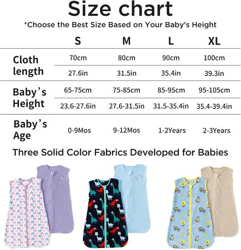 Duomiaomiao Unisex Baby Sleep Sack, Baby Sleeping Bag, Baby Wearable Blanket for Toddler Girls Boys in Saudi Arabia