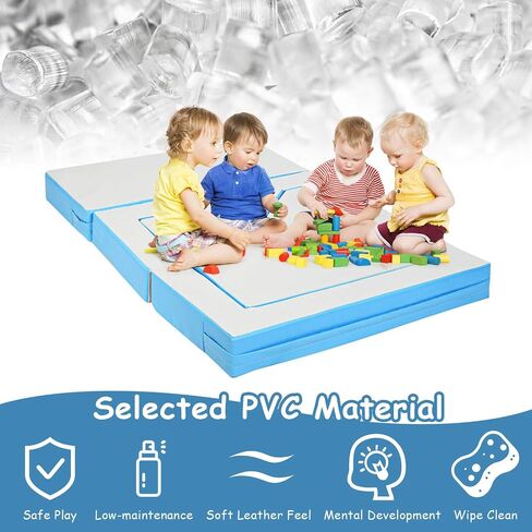 Costzon Climb and Crawl Foam Playset, 4-in-1 Convertible Furniture Into Toddler Bed, Sofa, Table, Activity Play Blocks, 8-Piece Lightweight Couch for Kids, Baby, Preschooler (Contemporary) in Saudi Arabia