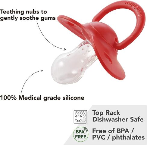 Trio - Soft Plush Pacifier Toy with Pacifier Outfit and Silicone Pacifier, Machine Washable, Lightweight (Santa, Small) in Saudi Arabia