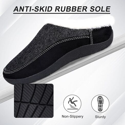 V.Step Orthopedic Slipper with Arch Support, Orthotic Slipper for Plantar Fasciitis Pain Relief,House Slipper for Man Women, Sherpa Lining Bedroom Slipper Shoe Indoor Outdoor Anti-Skid Rubber Sole in Kuwait