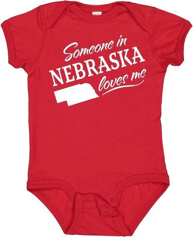 inktastic Someone in Nebraska Loves Me Baby Bodysuit in Kuwait