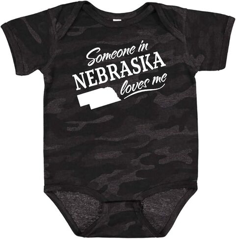 inktastic Someone in Nebraska Loves Me Baby Bodysuit in Kuwait