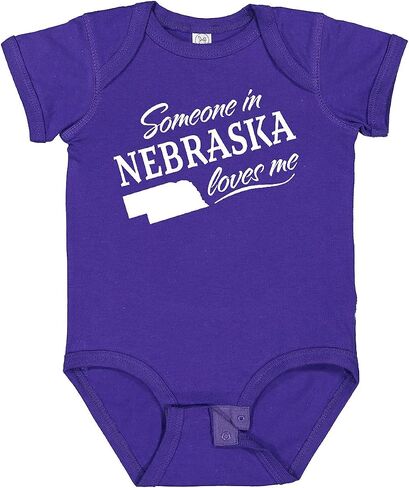 inktastic Someone in Nebraska Loves Me Baby Bodysuit in Kuwait