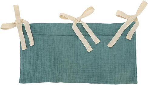 2 Pack Baby Crib Hanging Storage Bag, 2-Pockets Baby Crib Side Organizer Crib Hanging Organizer for Diapers, Toys, Clothing in Kuwait