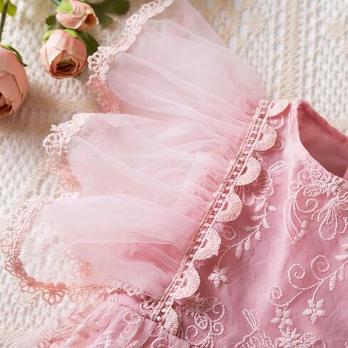 NNJXD Little Girl Tutu Dress Tulle Ruffles Flower Girls Wedding Party Dresses in Kuwait