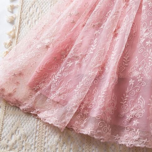 NNJXD Little Girl Tutu Dress Tulle Ruffles Flower Girls Wedding Party Dresses in Kuwait