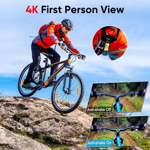 V2 360 Vlog Camera Kit with 3.0" Touchscreen-5.7K 360 Video, 1/2" 48MP Sensors, 72MP 360 Photo, Multi-Platform 4K 360° HDR Live Streaming, Fast Charging in Kuwait