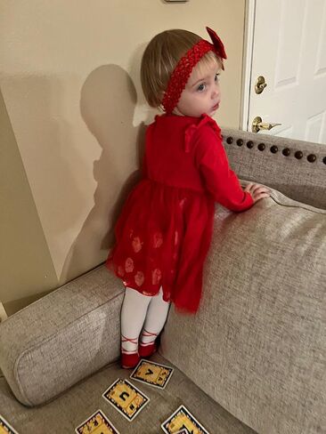 Baby Toddler Girl Christmas Outfit Long Sleeve Christmas Dress Xmas Tutu Dress in Saudi Arabia