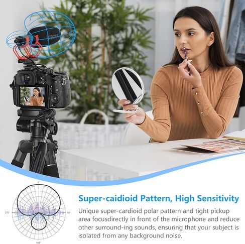 BOYA BY-BM2040 ميكروفون كاميرا خارجي مع حامل للصدمات للكاميرات DSLR وكاميرا فيديو عالمية وميكروفون فيديو قلبي فائق لتسجيل الفيديو ومقابلة يوتيوب ومدونات الفيديو in Kuwait