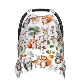 KiuLoam Fox Head Baby Car Seat Canopy, Nursing Cover for Mom Breastfeeding Scarf, Infant Car Seat Cover/Multiuse Baby Stroller Covers for Babies Boys Girls
