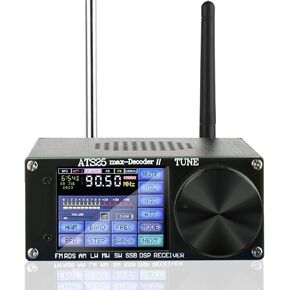 SI4732 ATS-25MAX-Decoder Radio Receiver, Upgraded 4.15 Version Adds CW, WiFi Function and RTty Decoding Function, FM LW MW & SW SSB DSP Receiver, Built in 3000mAh Lithium Battery