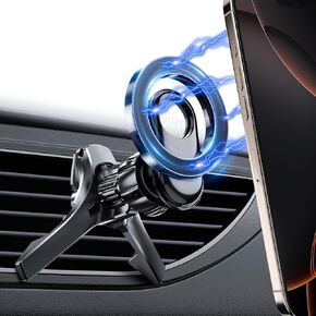 [2024 High-End] for iPhone 16 MagSafe Car Mount Dashboard [360° Rotation All-Metal] Strongest Magnetic Phone Holder for Car, iPhone Car Holder Mount Fit for iPhone 16 15 14 13 12 Pro Max Plus Mini ﻿