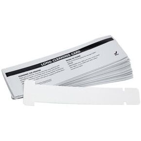 مجموعات تنظيف طويلة على شكل حرف T مُعاد تشبعها لطابعة البطاقات P120i 105912-312، 50/حقيبة (50 قطعة من بطاقات التنظيف، الطول 320 مم)