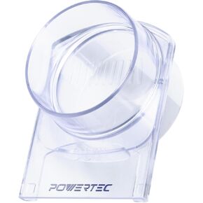 POWERTEC 4" Blast Gate, Clog Resistant & Anti Gap Tapered ABS Plastic Fitting for Dust Collector, Dust Collection Fittings, Dust Collection Hose, Shop Vac, Hose Clamp, 1PK (70373)