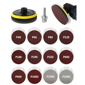 123PCS Angle Grinder Sanding Discs Attachments, 4 Inch Hook and Loop Backing Pad with 5/8-11 Thread, Drill Sanding Attachement and Wet Dry Sanding Pad for Wood Metal Polishing 40-2000 Grit