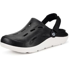 Mens Womens Orthotic Clogs Garden Shoes Arch Support Slip-on Mules Outdoor Beach Slippers Plantar Fasciitis with Adjustable Back Strap