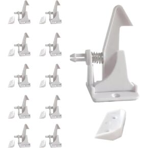 10 pcs Child Safety Locks. Childproof Lock for Drawers and Doors. Cabinet Door Locks for Baby Proof and Child Safety. Cabinet Locks with for Chest of Drawer, Fridge, Closet and Pantry