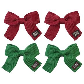 Christmas Hair Bow Clips, Red Hair Bows for Girls Green Baby Bows Hair Pins Handmade Hair Barrettes Accessories for Babies Infant Toddlers Kids Christmas Hair Accessories