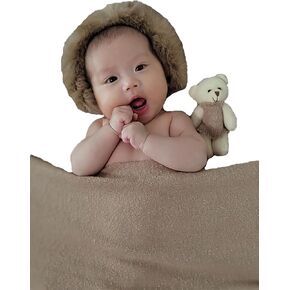RUZHILING Newborn Photography Christmas Outfits Santa Wraps Hat Baby Boy Girl Photo Outfit Picture Wrap Props, Red