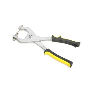10 Inches Grid Hole Punch, 1/8" Metal Hole Punch with Rubber Handle for Blind Riveting, Multifunctional Ceiling Grid Punch Pliers