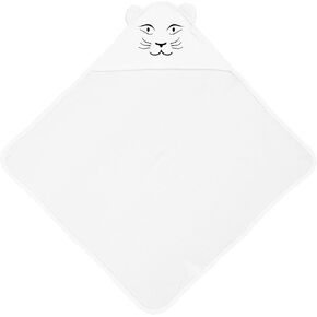 Aiden's Corner Cute Adorable Baby Animal Snow Leopard Cat Hooded Bath Towels with Ears (Pink)