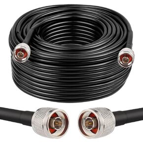 N Cable, LMR240 Equivalent Coaxial Cable 10ft,Ultra Low Loss N Male Cable 50ohm,KMR240 N Male to N Male Connector Jumper Cables for Antenna,WiFi Router,Signal Booster, Amplifier in Kuwait