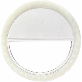 Clip On Webcam Ring Light for Computer/Laptop Monitor Video Conferencing Lighting Selfie,Circle,Meeting,Video Calls Web Cam Light Rechargeable