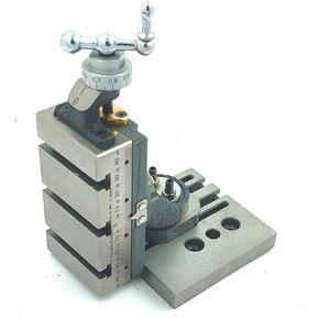 Buyohlic Mini Vertical Milling Slide with Base Plate- Direct Mounting on 7 x 14 Mini Lathe Machine ((SwivelType-No Clamp))