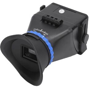 ST-1 Camera Viewfinder Clear ZoomedIn 3X Magnifier, HighDefinition LCD Viewfinder for Daylight Shooting, Macro Shooting Observation, Suitable for The Elderly, Black Plastic Alloy