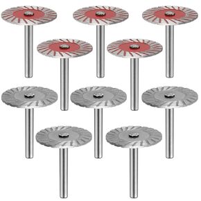 10pcs Stone Carving 40mm Blades Tools, Mini Engraving Diamond Saw Blades, Diamond Metal Cutting Wheel Saw for Granite, Marble, Ceramic, Porcelain, Tile