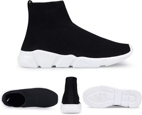 Women's Slip On Socks Sneakers Walking Shoes Running Tennis Athletic Gym Workout Non Slip Athletic Fashion Sneakers in Kuwait