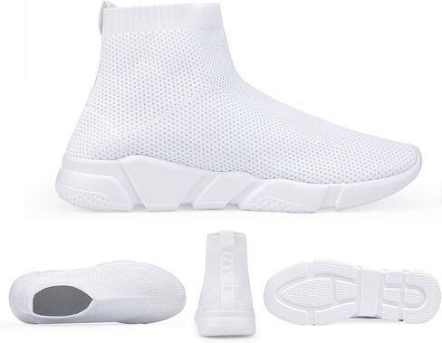 Women's Slip On Socks Sneakers Walking Shoes Running Tennis Athletic Gym Workout Non Slip Athletic Fashion Sneakers in Kuwait