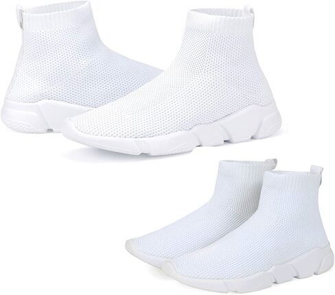 Women's Slip On Socks Sneakers Walking Shoes Running Tennis Athletic Gym Workout Non Slip Athletic Fashion Sneakers in Kuwait