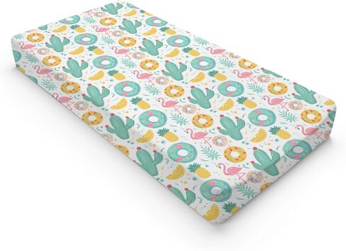 Farm Animals Horses Leaves Changing Pad Cover, Cute Horses Prints Baby Nursery Diaper Changing Table Pad Cover, Unisex Horses Animals Pattern Diaper Changing Sheet for Baby Boys Girls-16 * 32 in Saudi Arabia