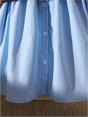 GORGLITTER Baby-girls 2 Pieces Outfit Sleeveless Tank Top and Long Sleeve Shirt Dress Set in Saudi Arabia