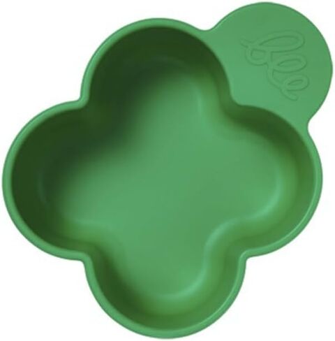 Heart Shaped Platinum Silicone Food Bowl for Toddlers, 13 oz, Made in Korea, Red, BPA Free, Microwave & Dishwasher Safe in Saudi Arabia
