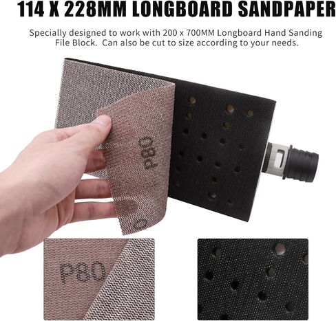 Mesh Sandpaper 9x4.5 inch, Hook and Loop Sanding Disc Dust Free Assorted 80-320 Grit Mesh Sanding Screen Sheets for Auto Wood Drywall Metal Polishing, 20 Pack in Saudi Arabia