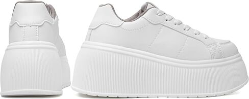 Women's Thick-Soled Fashion Sports Shoes Classic Wedge Casual Lightweight Low-top Walking Shoes in Saudi Arabia