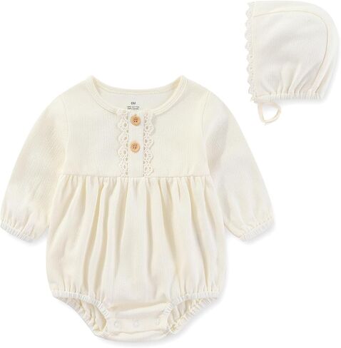 Newborn Baby Girl Bodysuit Suit Baby Clothes Long Sleeve 3 Outfit Bundle Mix Match in Kuwait