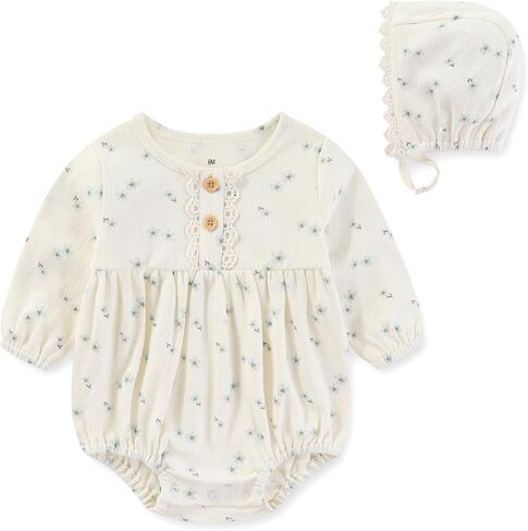 Newborn Baby Girl Bodysuit Suit Baby Clothes Long Sleeve 3 Outfit Bundle Mix Match in Kuwait