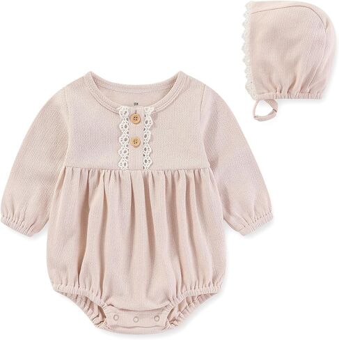 Newborn Baby Girl Bodysuit Suit Baby Clothes Long Sleeve 3 Outfit Bundle Mix Match in Kuwait