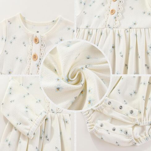 Newborn Baby Girl Bodysuit Suit Baby Clothes Long Sleeve 3 Outfit Bundle Mix Match in Kuwait