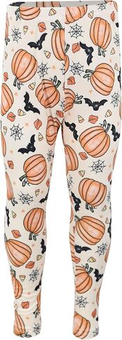 Unique Baby 2pc Little Girls Big Kids Toddler Set with Long Sleeve T-shirt and Cute Printed Leggings in Kuwait