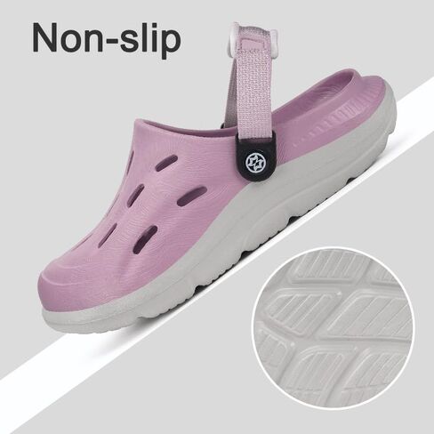 Mens Womens Orthotic Clogs Garden Shoes Arch Support Slip-on Mules Outdoor Beach Slippers Plantar Fasciitis with Adjustable Back Strap in Saudi Arabia