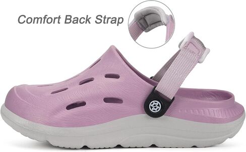 Mens Womens Orthotic Clogs Garden Shoes Arch Support Slip-on Mules Outdoor Beach Slippers Plantar Fasciitis with Adjustable Back Strap in Saudi Arabia