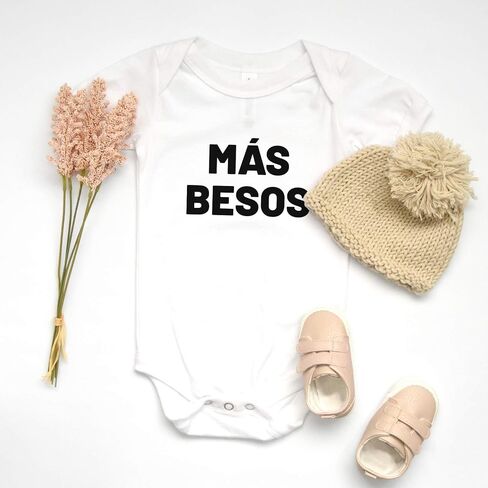 Printique Organic GOTS certified baby onesie unisex bodysuit 0-18 months - Cute Spanish Quotes in Kuwait