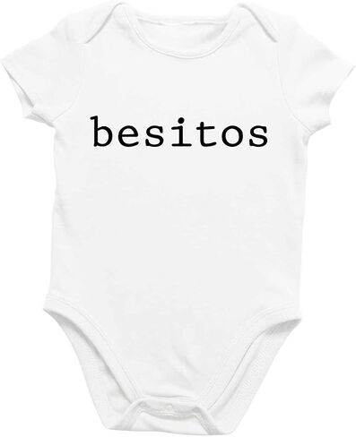 Printique Organic GOTS certified baby onesie unisex bodysuit 0-18 months - Cute Spanish Quotes in Kuwait